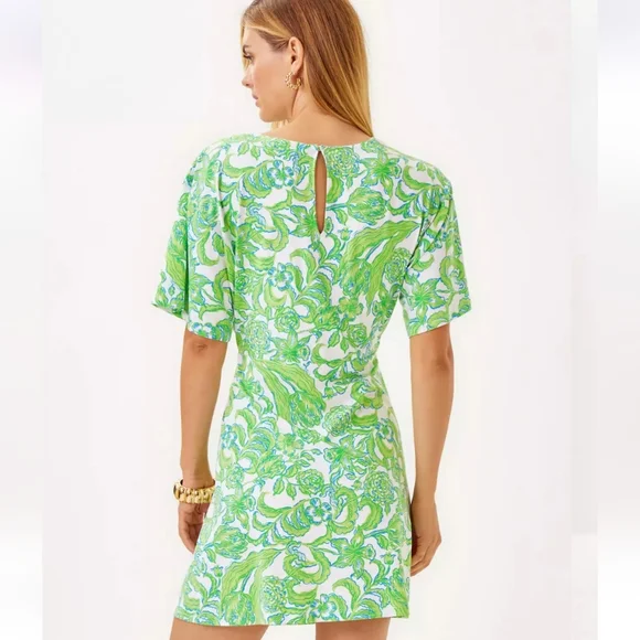 NWT Lilly Pulitzer Shaw Dress  Resort White Daffodil Hill SIZE XL - Picture 3 of 10